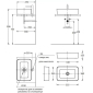 Раковина PLAZA накладная прямоугольная, белая глянцевая PLR.wb.55q - превью 3