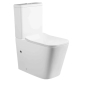 Унитаз напольный MAIELLA безободковый с крышкой duroplast, soft-close, белый, CT10314 - превью 1