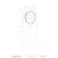 Зеркало Анелло 85 с подсветкой LED - превью 2