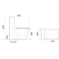 Унитаз напольный MANLIO Tornado безободковый с крышкой duroplast, soft-close, белый, CT10618 - превью 3