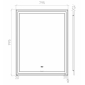 Зеркало Focus 100x80 в раме с LED подсветкой - превью 5