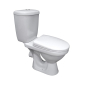 Унитаз-компакт Баланс комфорт (горизонт. вып., ниж.под., антивсплеск, двухреж. арм. 3/6 л, п/пропил.сид. с микролифтом) белый, 1с 1P2179S0000BF - превью 1