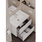 Тумба подвесная NORMA 100 под умыв-к Creavit SU 100, белый шелк матовый, LNO-WCAB-100-411 - превью 10