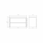 Тумба подвесная NORMA 100 под умыв-к Creavit SU 100, белый шелк матовый, LNO-WCAB-100-411 - превью 12