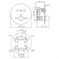 Dinkel 5844 Thermo Смеситель для ванны и душа - превью 3
