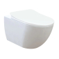 Комплект: унитаз подвес. Free безобод. FE322-11CB00E-0000 с сиденьем (Duroplast, soft-close), DUCK, белый, KC0903.02.0000E - превью 1