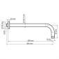 Душевой кронштейн A079 черный Soft-touch - превью 3