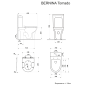 Унитаз напольный BERNINA Tornado безободковый с крышкой duroplast, soft-close, быстросъемная, белый, CT10815 - превью 3