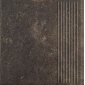 Scandiano ступень структурная brown 30х30 - превью 1