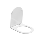 Сиденье для унитаза универсал. SLIM Soft close + clip up, KMDP.seat.00\WHT (к унитазам Sfera, Plaza Modern, Buongiorno Rimless) - превью 1