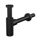 Сифон для умывальника DESIGN цельнометаллический A400BLACK - превью 1