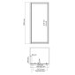 Salm 27I27 Душевая дверь - превью 2