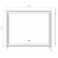 Зеркало Focus 100x80 в раме с LED освещением и подогревом - превью 9