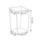 Ammer WB-370-L Плетеная корзина для белья с крышкой - превью 3