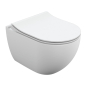 Унитаз подвесной BRASKO SMART Clean On DPL EO (кр.дюр.slim, lift, e-off), белый, 1с, 64824 - превью 1