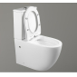 Унитаз напольный ORLTER безободковый с крышкой duroplast, soft-close, белый, CT9867 - превью 3