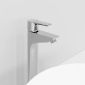 Смеситель для умывальника ALAMERA высокий N2016202LPT - превью 4