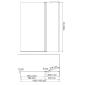 Berkel 48P02-110R Matt glass Fixed Стеклянная шторка на ванну - превью 4